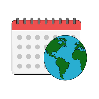 Ilustración de calendarios universales