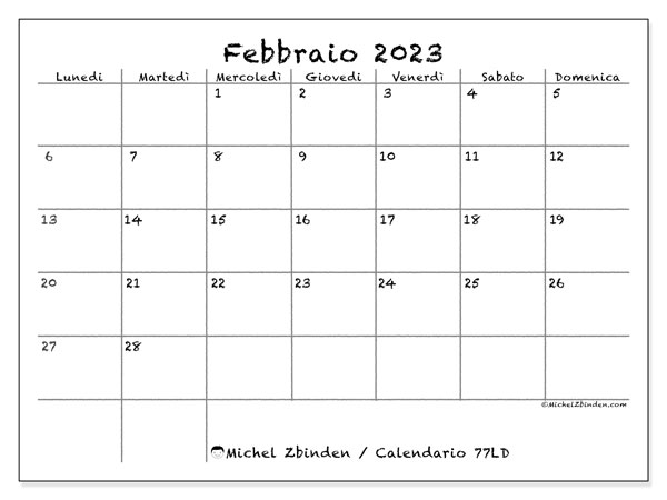 Calendario Febbraio Da Stampare Ld Michel Zbinden It Gennaio