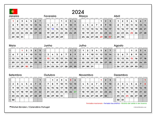 Calendário Portugal gratuito para imprimir,  2025. Semana:  Segunda-feira a domingo