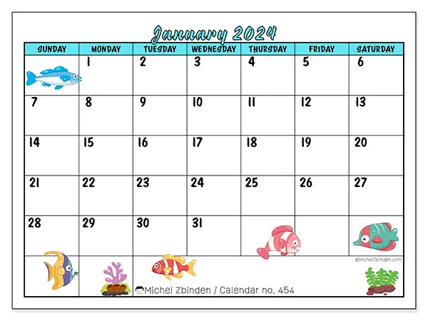 Free printable calendar n° 454, January 2025. Week:  Sunday to Saturday