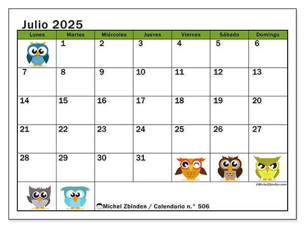 calendario-de-dibujos-animados-julio