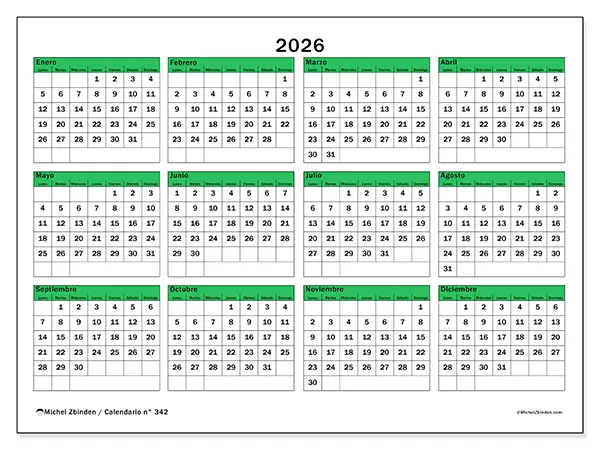calendario-2026-n-342-verde-brillante-michel-zbinden-es