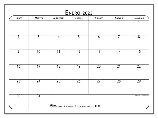 Calendario Enero De 2023 Para Imprimir “503ld” Michel Zbinden Bo 1256