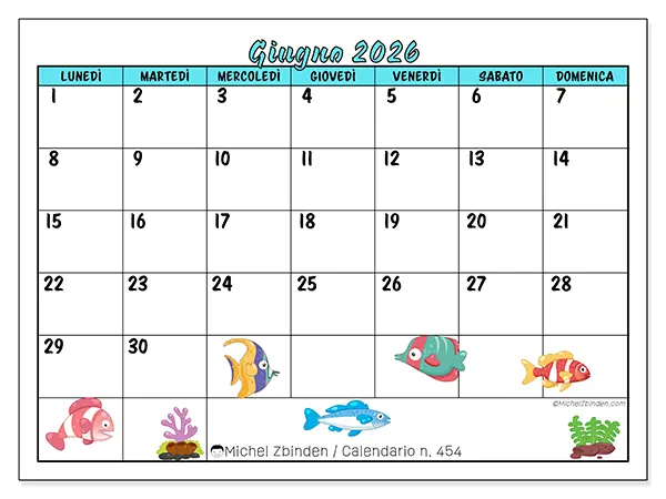 Calendario da stampare in italiano