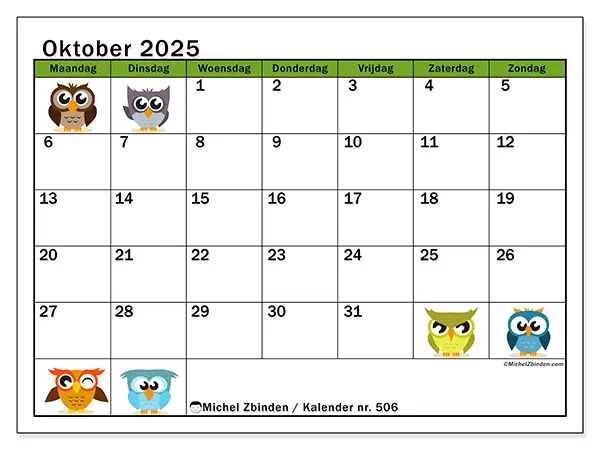 tegneseriekalender-oktober