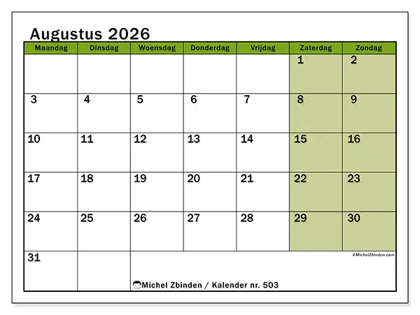augustus-2026-kalender-nr-503-groen-michel-zbinden-nl